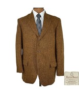 Harris Tweed Blazer Made In Canada Copper Scottish Wool Size 44 Reg Mens... - £78.86 GBP