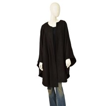 Murek fashion Black One Size Relaxed Cape Cardi Cardigan - $44.55
