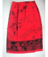 Vintage Sag Harbor 100% Polyester Faux Wrap Long Maxi Skirt Size 16 - $13.49