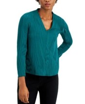 MSRP $60 Alfani Textured V-Neck Blouse Size Small - £20.60 GBP