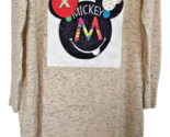 Smile Man Women&#39;s Mickey Design Beaded Sweater Dress 100% Cotton Size M ... - $19.79