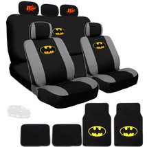 For Jeep Ultimate Batman Car Seat Cover Comic POW Headrest Cover And Mats Set - £51.70 GBP
