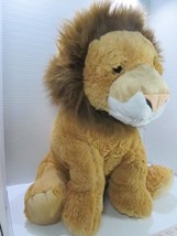 18&quot; Jumbo Gitzy Plush Lion Safari Zoo Jungle Soft Cuddly Fuzzy Mane - £14.94 GBP