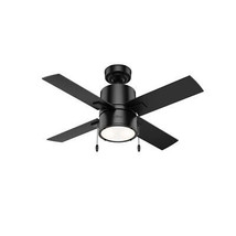 Hunter Fan 3009344 42 in. Beck LED Indoor Ceiling Fan, Matte Black - £189.43 GBP