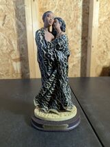 Vintage Ebony Treasures 15" Figurine-Black/African Man &amp; Woman Couple Hu... - $54.45
