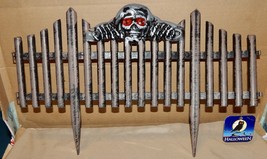 Skull Fencing Halloween You Choose Type &amp; Amount 20&quot; x 12&quot; Plastic 234S - $4.89