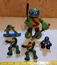 TMNT Teenage Mutant Ninja Turtles Action Figures lot of 5pcs - £6.85 GBP