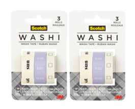 Scotch Expressions Washi Tape, Journaling and Calendar Design 2 Pack - £8.40 GBP