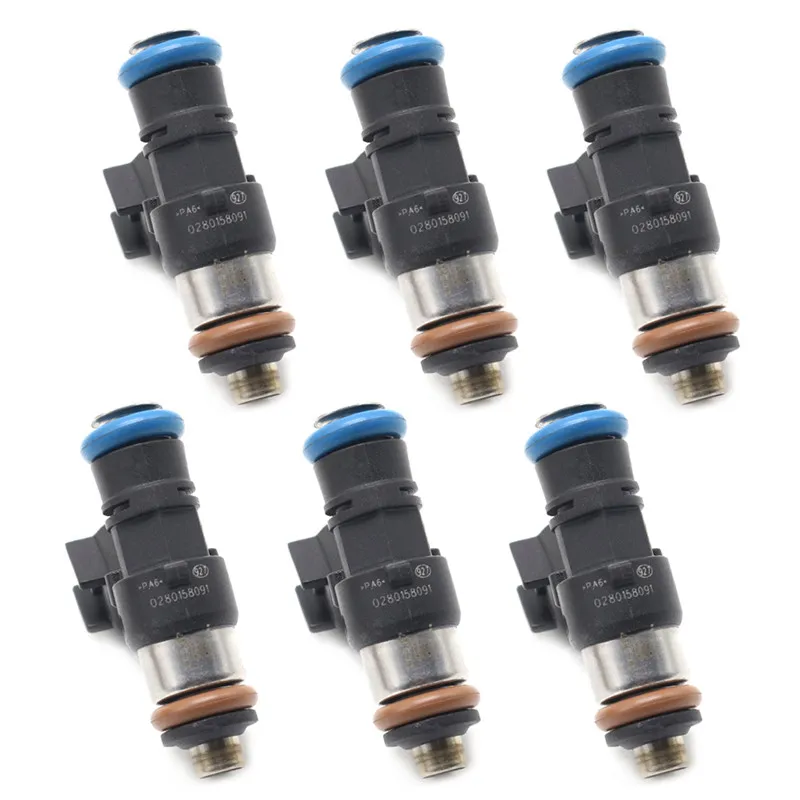 6PCS Fuel Injectors 0280158091 842-12353 for Ford Edge for Mercury for M... - £103.50 GBP