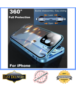 360° Full Protection Double Sided Metal Frame iPhone 16 Pro Max &amp; 14 Pro... - $44.99