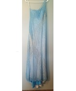 Tiffany Designs - Pacific Blue One Shoulder Ball Gown Dress Size 4 - £98.94 GBP
