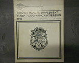 1989 Harley Davidson Flhtp Fxrp Chp Version Service Manuel Supplément Neuf - $101.12