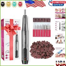 Cordless Rechargeable Nail Drill Kit - Lightweight Electric File for All... - $737.21 MXN