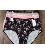 Laura Ashley ~ Women&#39;s Brief Underwear Panties Floral 5-Pair Polyester (... - $43.14 CAD