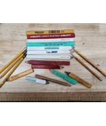 Lot of 19 Carpenters Garage PencilsVTG Advertising ITW Steeler HILTI KESON - $96.86 CAD