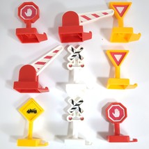 Mattel Fisher Price 2003 Lot of 9 GeoTrax Stop Yield Signs Crossing Guar... - $9.49