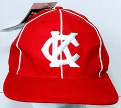 Kansas City Monarchs Negro Leagues Baseball Cap Hat Adjustable Strapback Red - £19.74 GBP