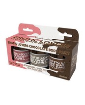 EROTIC EDIBLE CHOCOLATE BODY PAINT STRAWBERRY WHITE &amp; MILK CHOCOLATE 6 O... - £18.75 GBP