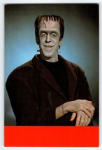 The Munsters Herman Fred Gwynne Postcard Chrome Continental Halloween Horror TV - £16.06 GBP