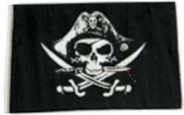 12X18 12&quot;X18&quot; Jolly Roger Pirate Deadman&#39;S Chest Sleeve Flag Garden - £12.57 GBP