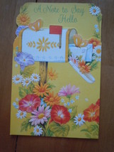 Vintage A Note to Say Hello Greeting Card by American Greetings - $2.99