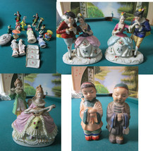 1- Japanese occupied Japan mid century lusterware lot of figurines orig pick1 - £56.50 GBP+