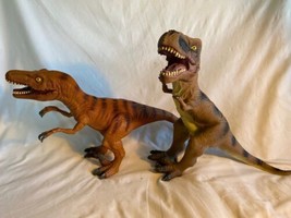 Disney Dinoland Animal Kingdom Tyrannosaurus Velociraptor Dinosaur Latex... - $45.92