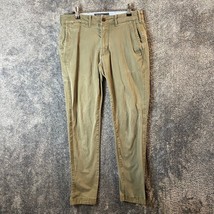 Abercrombie &amp; Fitch Jeans Mens 32W 28L 32x28 Green Felix Super Skinny St... - £10.89 GBP