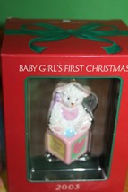 American Greetings Baby Girl&#39;s First Christmas 2003 Ornament AXOR-001J - $17.81