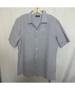 Theory Wyoming SS Breeze Multi Light Textured Cotton Shirt L NWT - $89.95