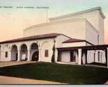 Lobero Theatre Santa Barbara CA UNP Hand Colored Albertype Postcard C16 - £31.89 GBP