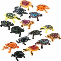 16 Pcs Plastic Turtles Party Decorations Small Sea Turtles Toys Mini Realistic L - £10.22 GBP