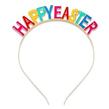 Easter Headband Letter Happy Easter Headband Colorful Enamel Rhinestone ... - £15.46 GBP