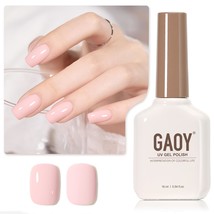 GAOY Pastel Pink Gel Nail Polish, 16ml Soak Off Gel Polish, - £9.26 GBP