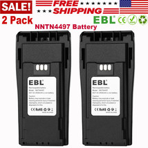 2 Pack 2500Mah Battery Nntn4497 For Motorola Cp200D Dep450 Ep450 Pr400 Cp200 - £65.82 GBP