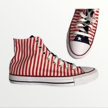 Converse Patriotic CTAS Chuck Taylor All Star Hi Top Sneakers 7.5 Red/White/Blue - £38.59 GBP