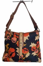 Spartina 449 Mary Lavinia Buckle Hobo Handbag Floral Navy Blue - $19.80