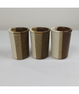 Lot of 3 Fabrik Agate Pass Stoneware 3 1/8&quot; Juice Tumbler 6 oz Vintage S... - £67.76 GBP