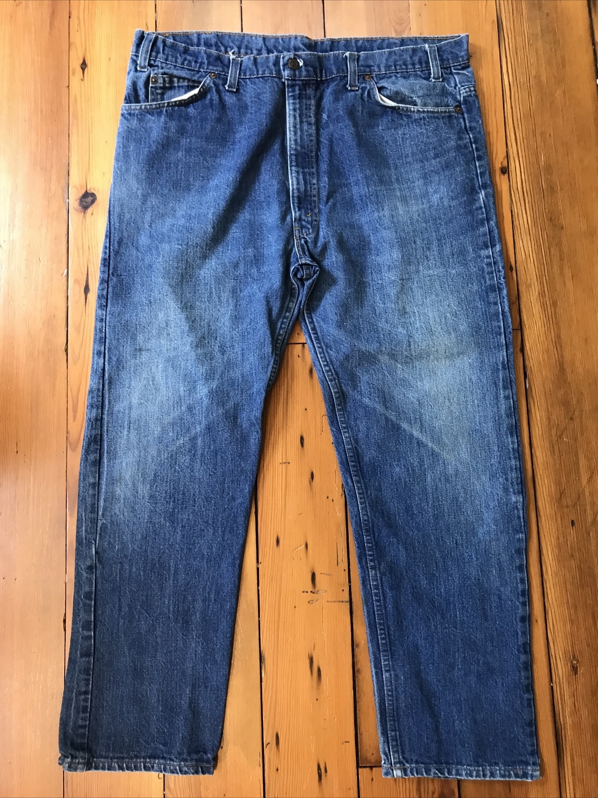 Vtg Levis USA Made Original Mens Dark Wash Straight Leg Blue Jeans 42x30 42 - $39.59