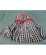 Terri Lee Doll Original 1950&#39;s Black &amp; White Checkered Dress for 16&quot; Doll - £27.15 GBP