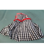 Terri Lee Doll Original 1950&#39;s Black &amp; White Checkered Dress for 16&quot; Doll - £26.41 GBP