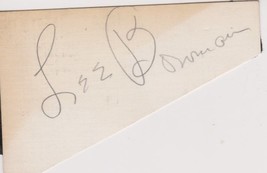 Lee Bowman (d. 1979) Signed Autographed Vintage Signature - £11.79 GBP