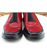 Donald J Pliner Size 6 M Red Loafer Shoes Leather Women Evon - £15.53 GBP
