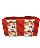 NEW 4 Ramekins The Bakeshop Ceramic Mushroom Holly Vintage Holiday Bowl ... - $665.05 MXN