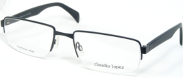 Claudio Lopez CLA8869 2 Matt Black Eyeglasses Glasses Metal Frame 57-19-145mm - $67.04