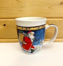 Santa Coffee Mug Christmas Vintage Royal Norfolk 8 oz 1990s - $19.49