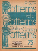 Vintage 70&#39;s Blue Ribbon Patterns Quilting Pattern booklet Volume 1 p-570 - $7.69