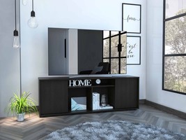 59" Black Open shelving TV Stand - $4,233.84 MXN