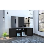 59&quot; Black Open shelving TV Stand - $4,216.79 MXN