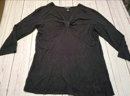 George medium 8-10 3/4 Sleeve Black Top - £4.79 GBP